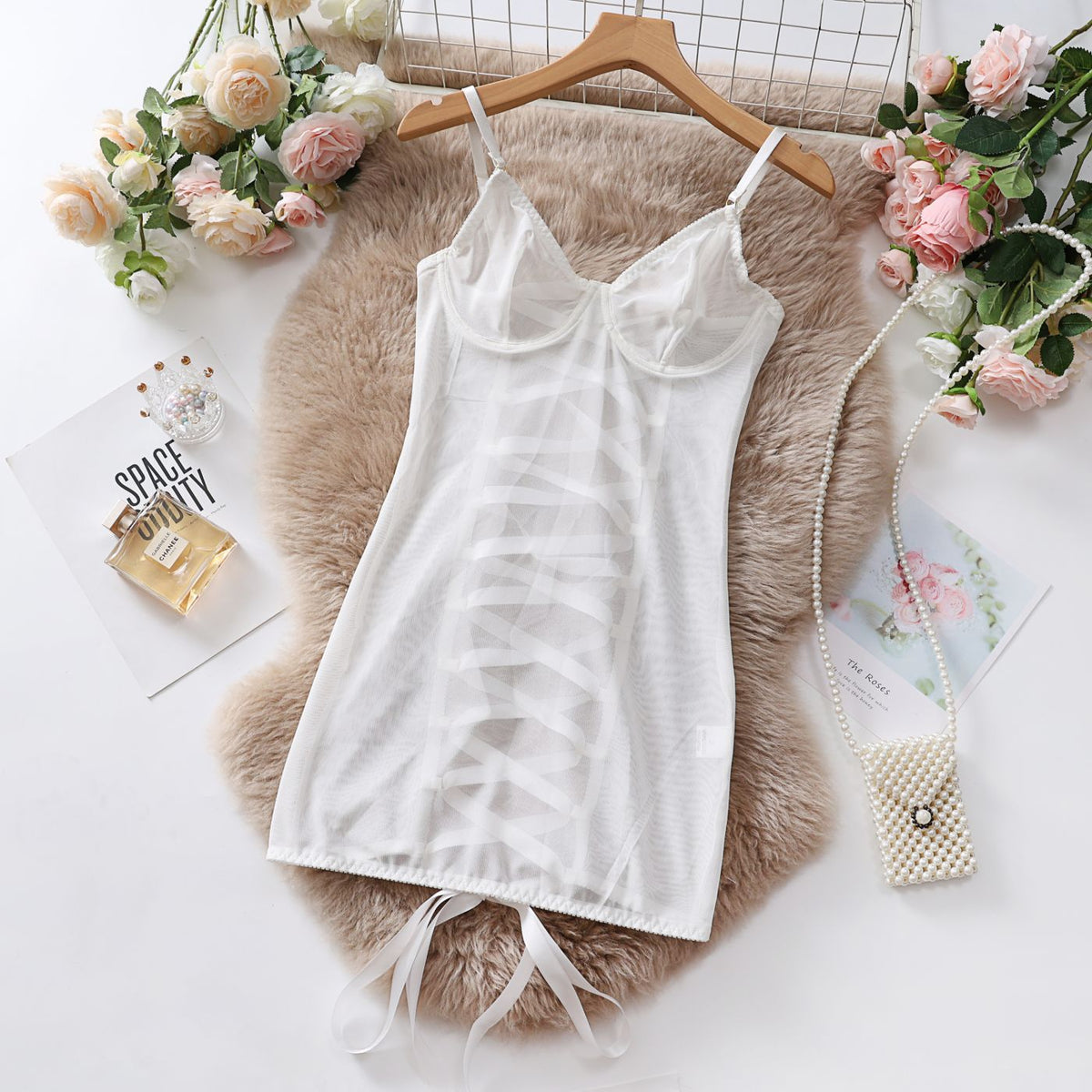 Provocative Mesh Lingerie | Transparent Lace Bodysuit