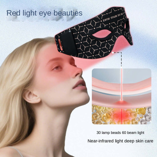 Portable LED Red & Infrared Eye Massager - Pampering Silicone Eye Mold Facial Care Device