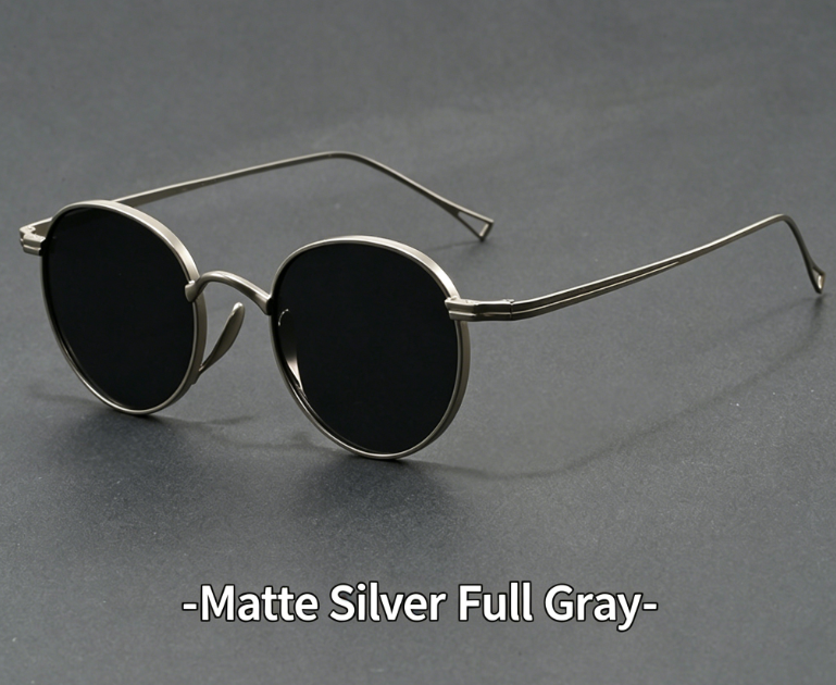 Unisex Vintage Celebrity Round Sunglasses - Full Rim Enhanced Vision UV 400 Sun Protection 😎