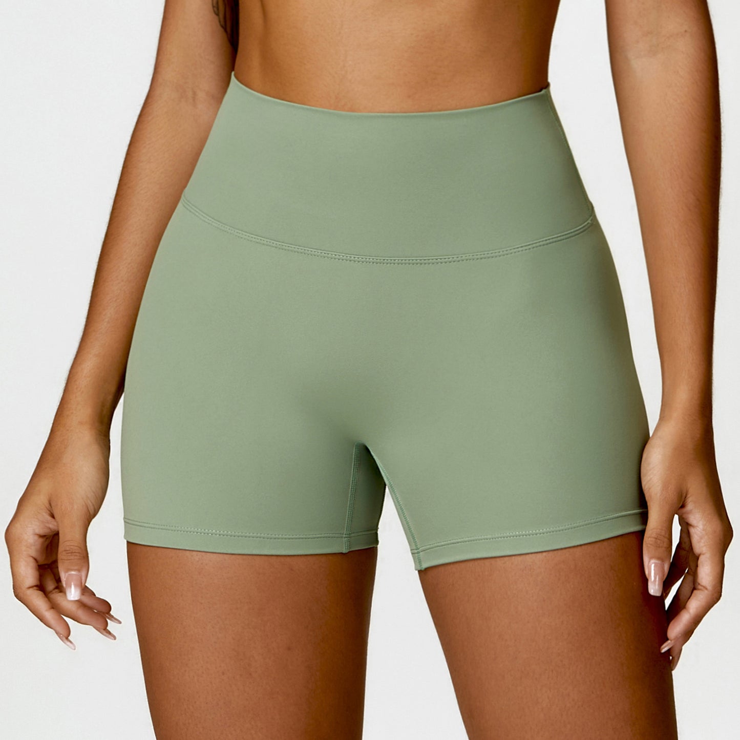 Sexy High Waist Tight Fit Yoga Shorts - Cinching Belly, Peach Lifting Buttocks, Running + Fitness 🧘‍♂️🏃‍♀️
