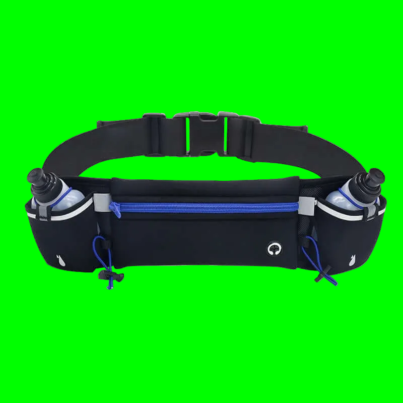 Smart Sports and Fitness Waist Bag - Dual Pockets - Zipper Pouch, Trending Item ! 🏆