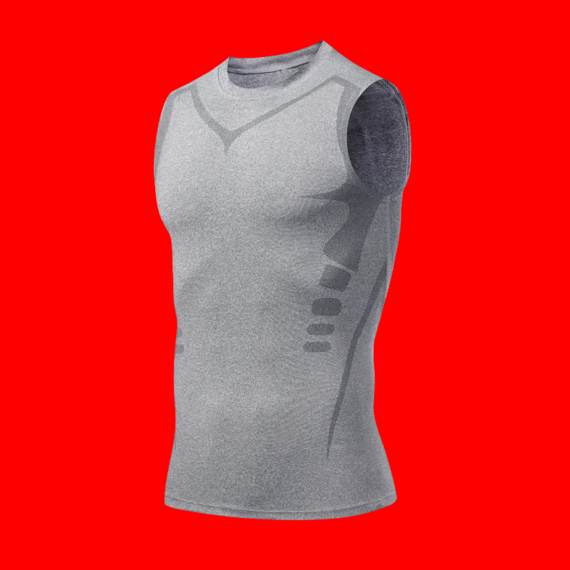 Quick-dry Men's Fitted Sports & Fitness Vest 💪 Sleeveless Elastic Breathable Moisture-wicking