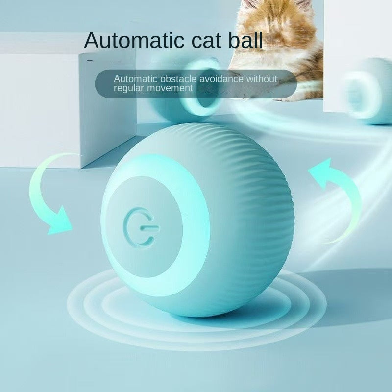 Silicone Cat & Dog Toy - Rechargeable Smart Rolling Ball Keeps Pet Entertained 🐈🦮