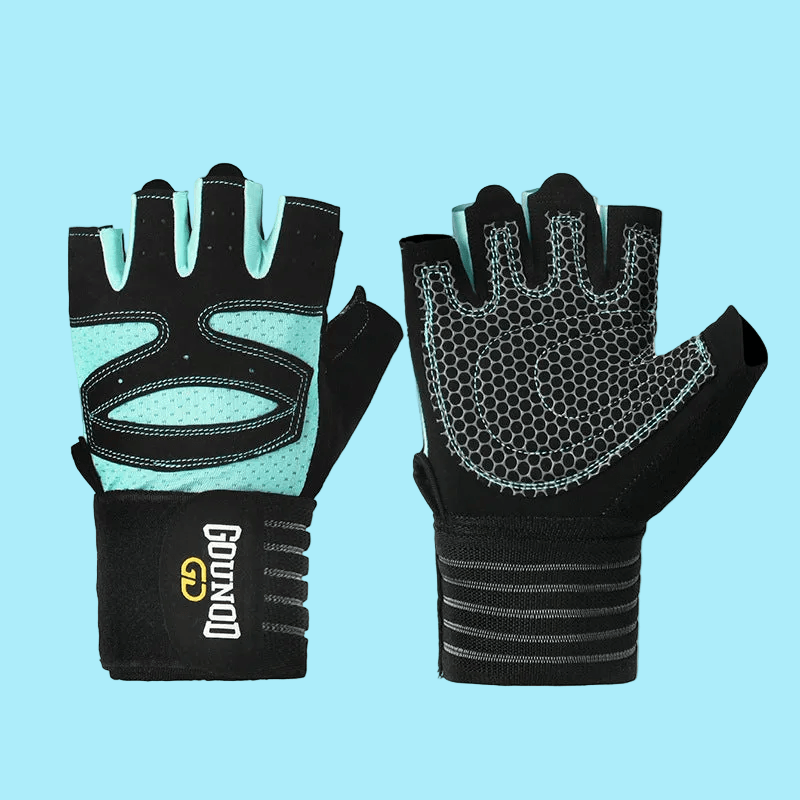 Popular Professional Fitness Gloves - Silicone Anti-Slip Grip, Breathable & Wear-resistant Half Finger Style 🧤