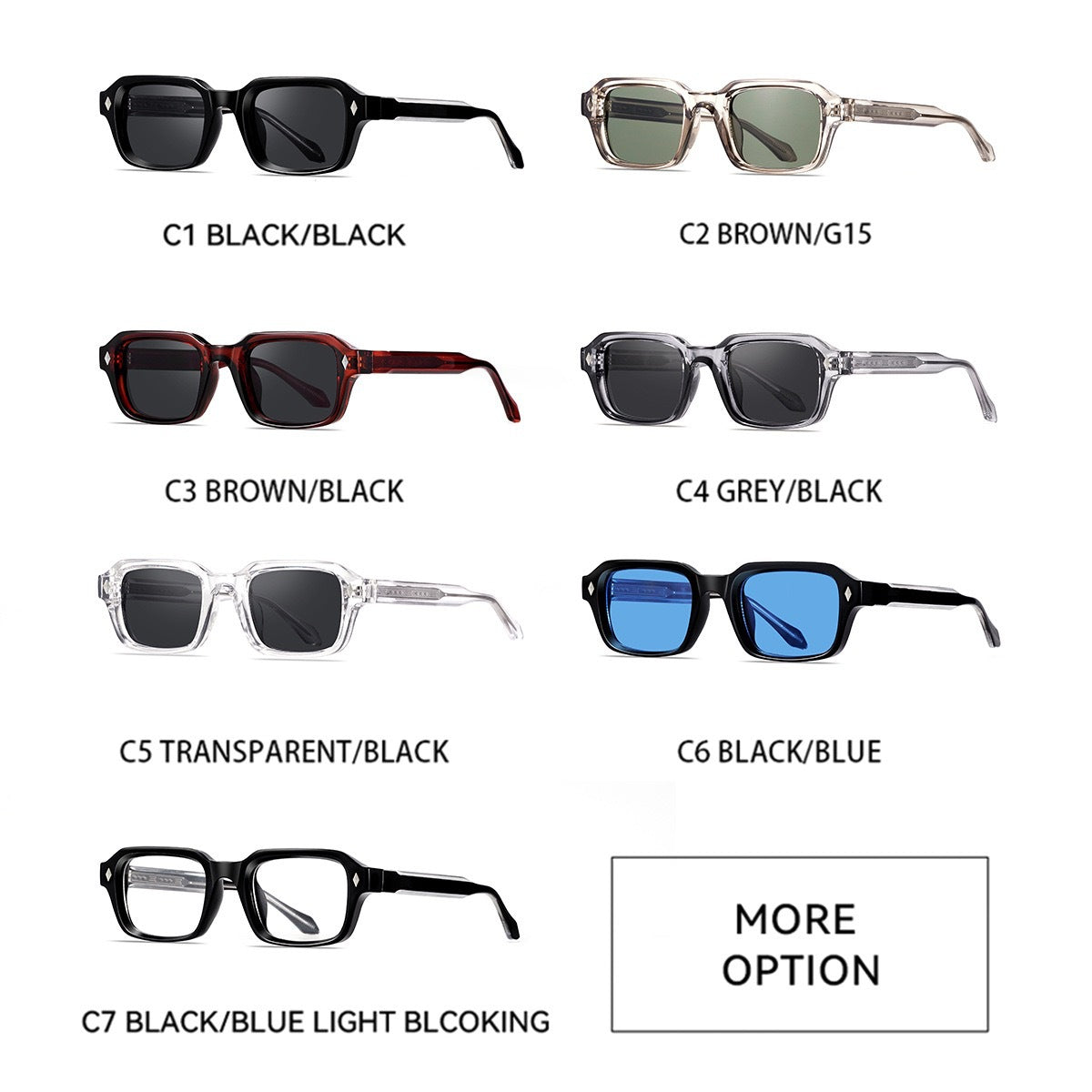 Popular Hip Square Frame Sunglasses UV400 - Perfect Year Round Accessory ! 😎