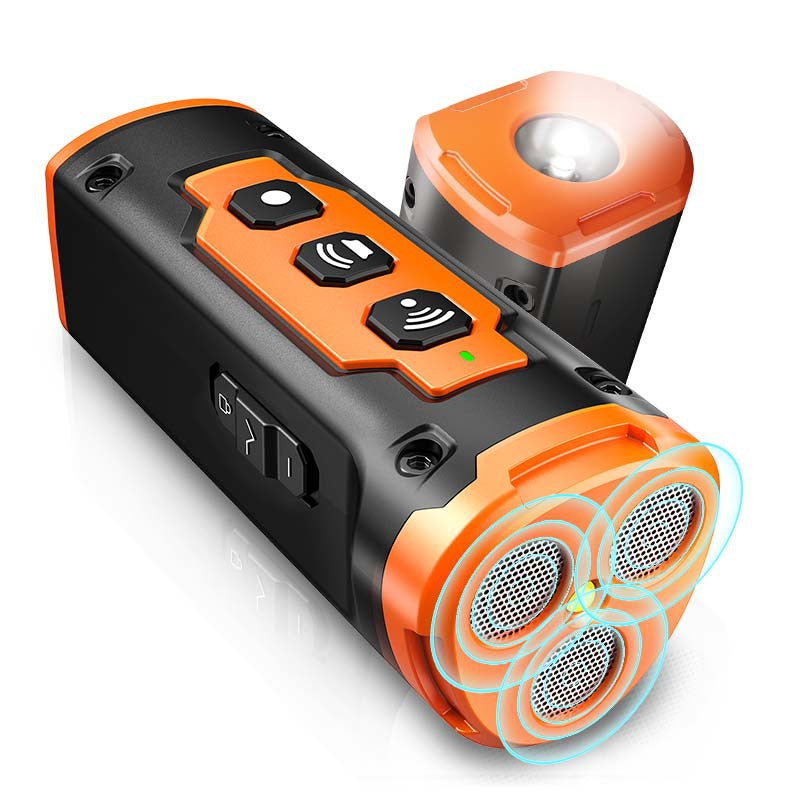 Ultrasonic Three-Head Dog Barking Repellent with Flashlight, Anti-Barking Device 🚫🦮