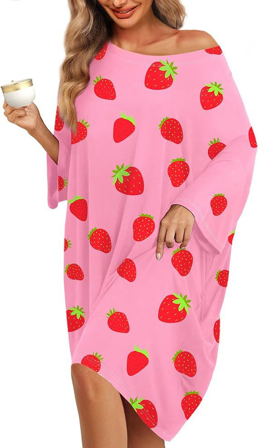 Women's Fun Graphic Pattern T-shirt Sleepwear - 10 Loose Fit Comfy Nightwear Options 😴