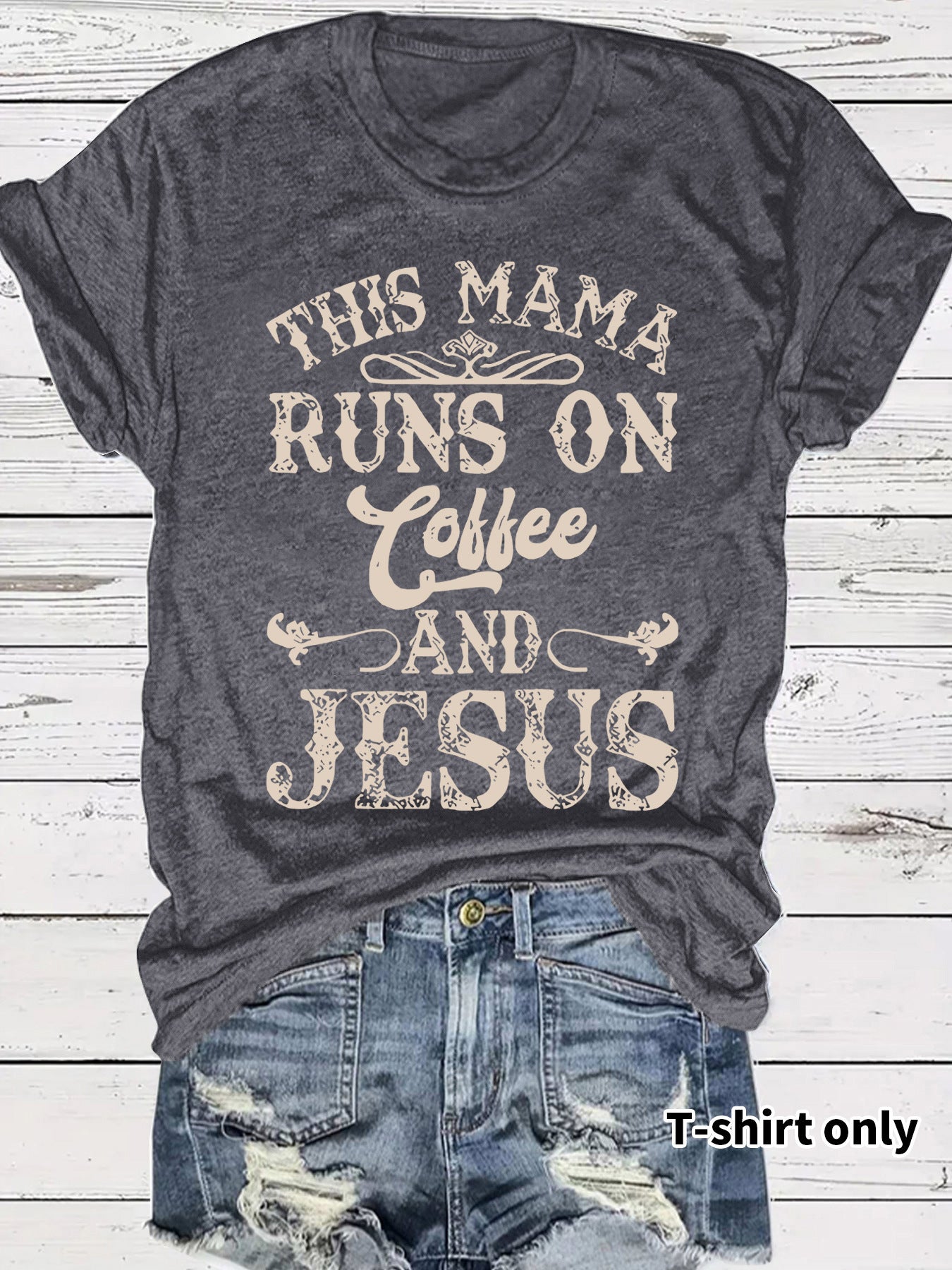 Humorous  COFFEE Print T-shirt in Popular Mixed Unisex Colors ☕️🌈 Grab Multiple Colors !
