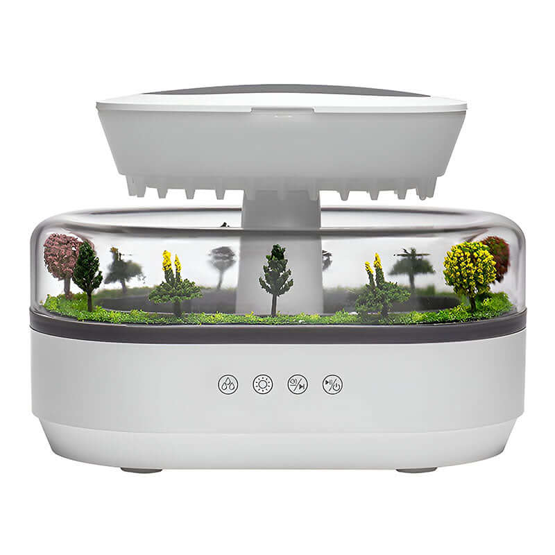 Beautiful Raindrop Style Aroma Humidifier with Gradient Lighting, White Noise, & Essential Oil Diffusion for Home