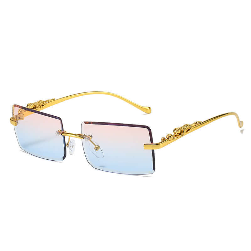 Chic Fashion Trendy Rimless Square Sunglasses 😎 Anti-Glare UV 400 Protection
