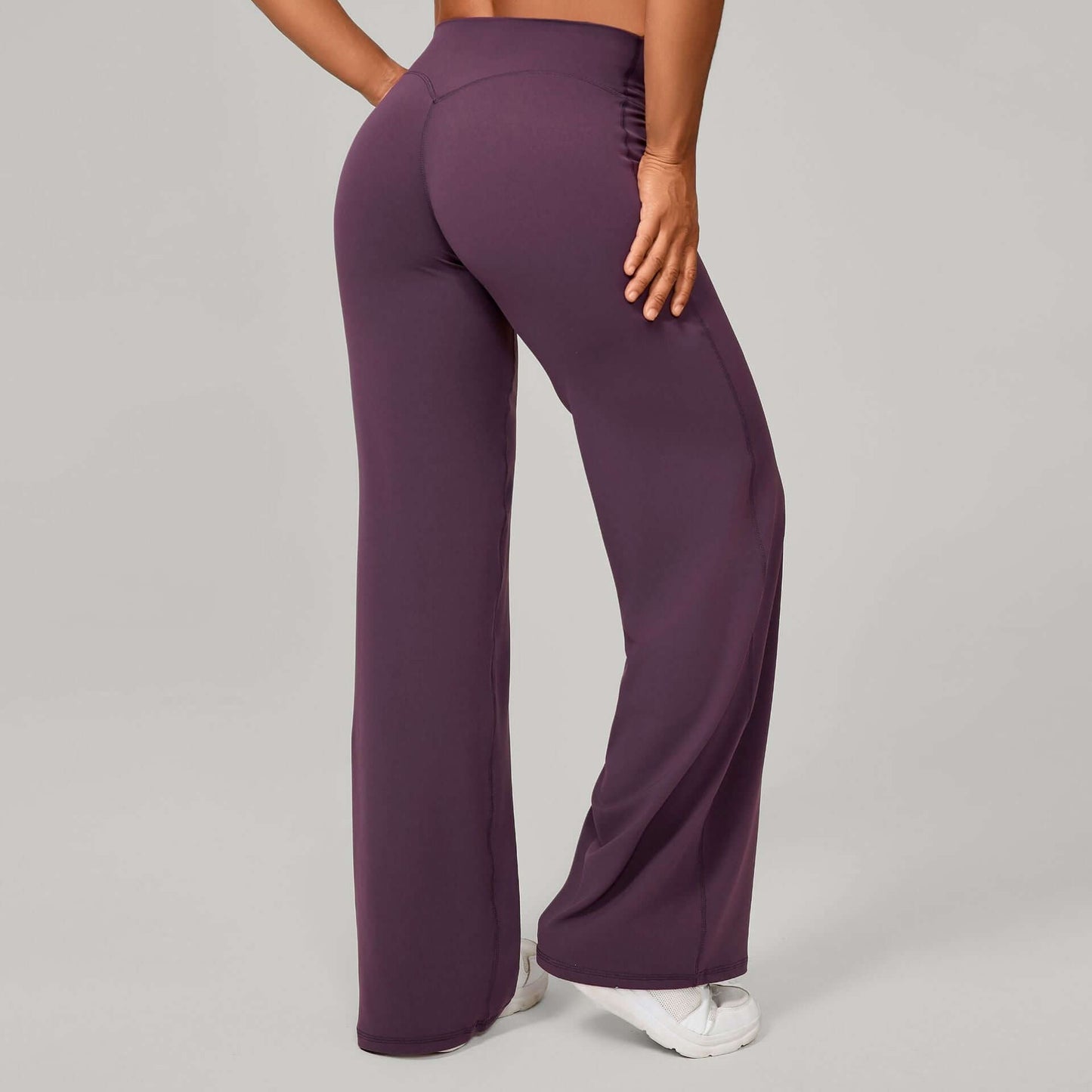 Women's High-Waisted Straight Leg Yoga Pants - Chic Sports Fashion in Massive Color Selection ! 🌈