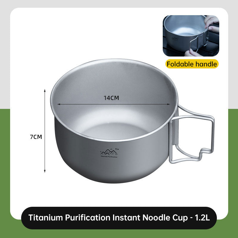 Stainless Steel Camping Pots - Buy 3, Save 10% - Automatic Discount at Checkout 🫕✂️🔖 Durable Titanium