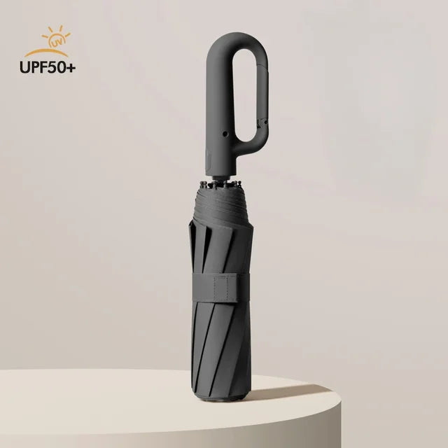 Unisex Folding Sunshade Umbrella - Automatic Ring Umbrella Rain and UV Sun Protection