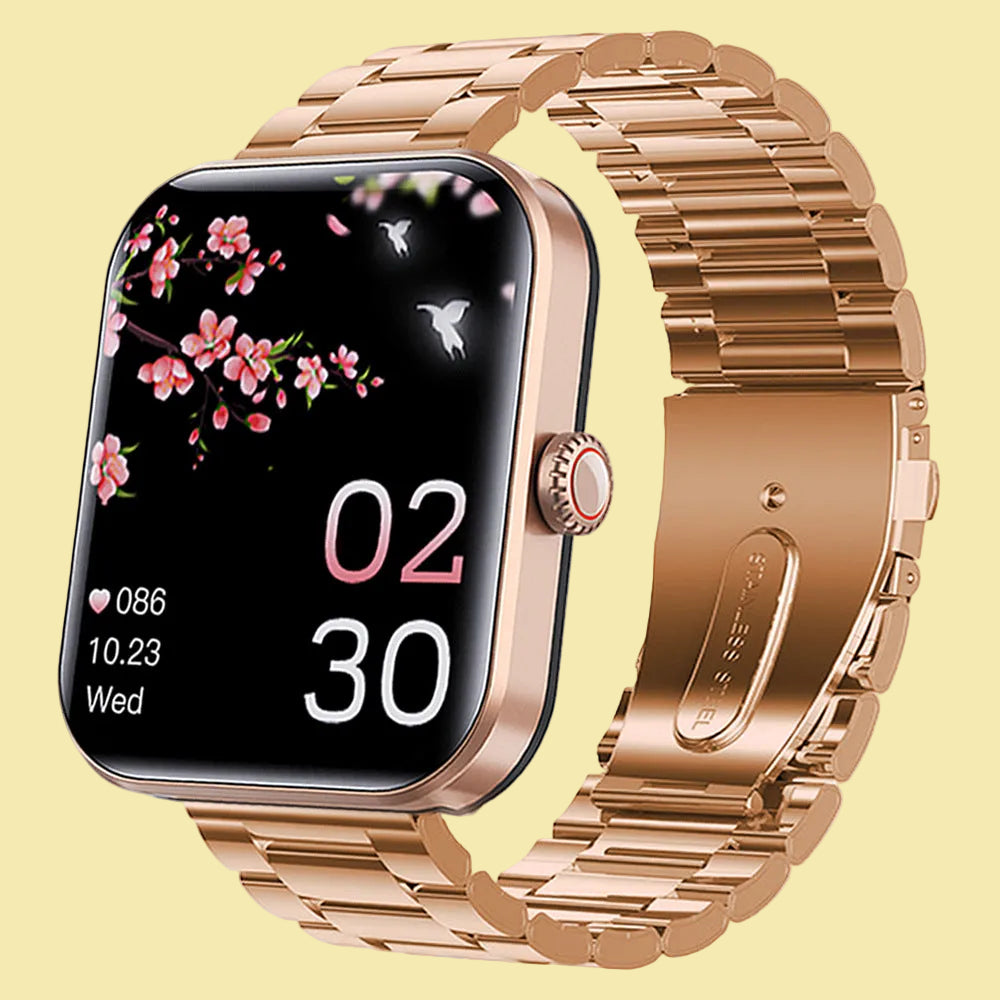 Chic All-in-One Smart Watch with Advanced Health Monitors