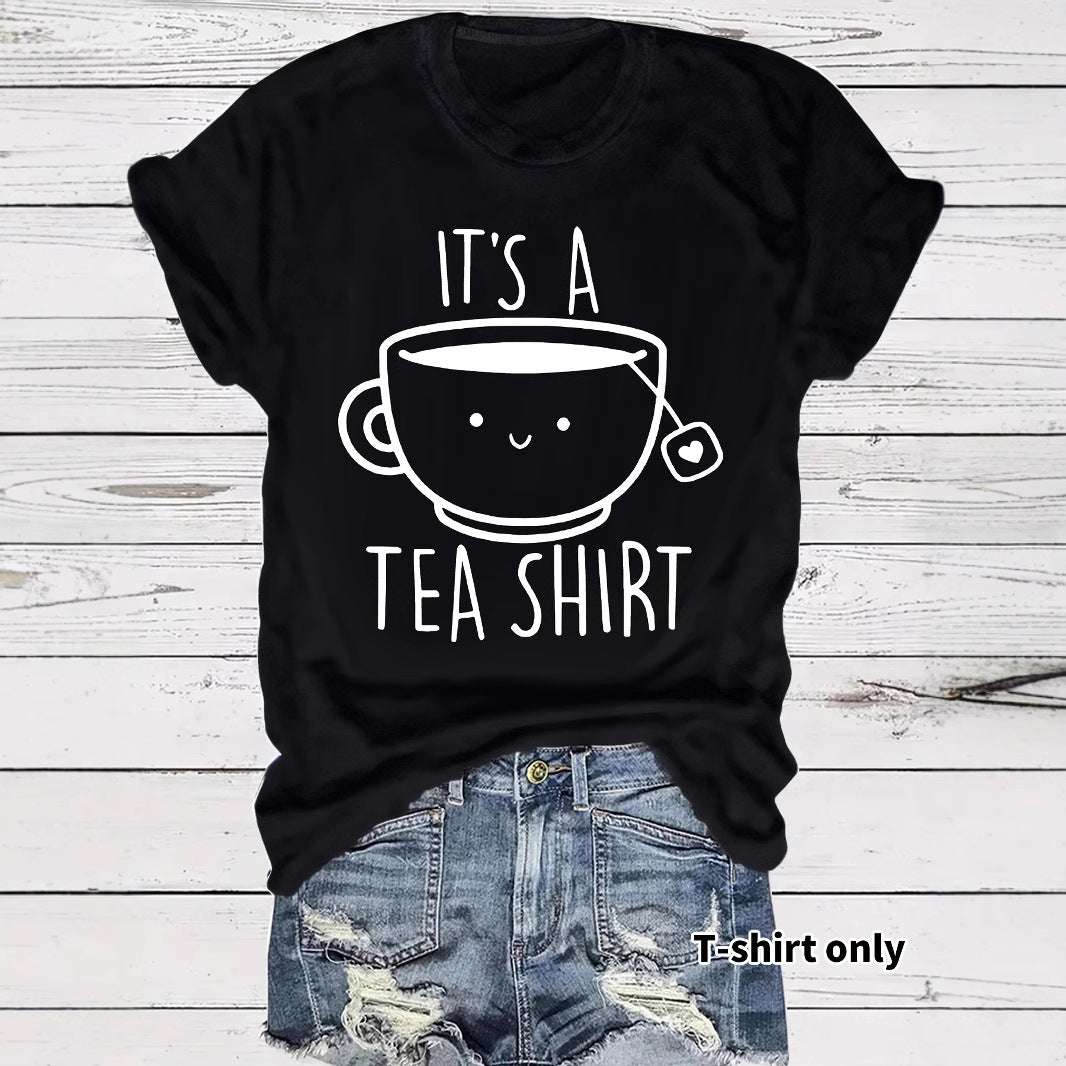 Humorous Printed 'TEA' Shirt - Grab Cool Comfort in Dazzling Colors ! 🫖🌈