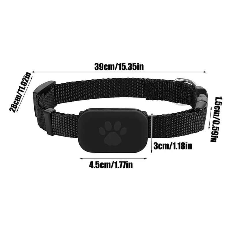 Real-Time GPS Pet Tracker - Long-Range Global Capability Waterproof Collar with Activity Alert, Compatible with Apple's Free Find My network