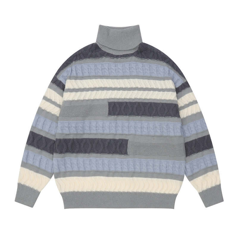 Warm Unisex High Neck Sweater - Loose Fit - Firm Waist, Cuff, & Neck