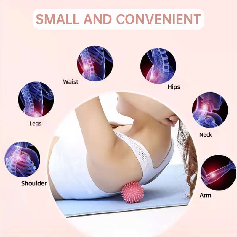 Durable Sport Massage & Pain Relief Ball - Spiky Design for Myofascial Release, Muscle Recovery, Deep Tissue Work & Trigger Points