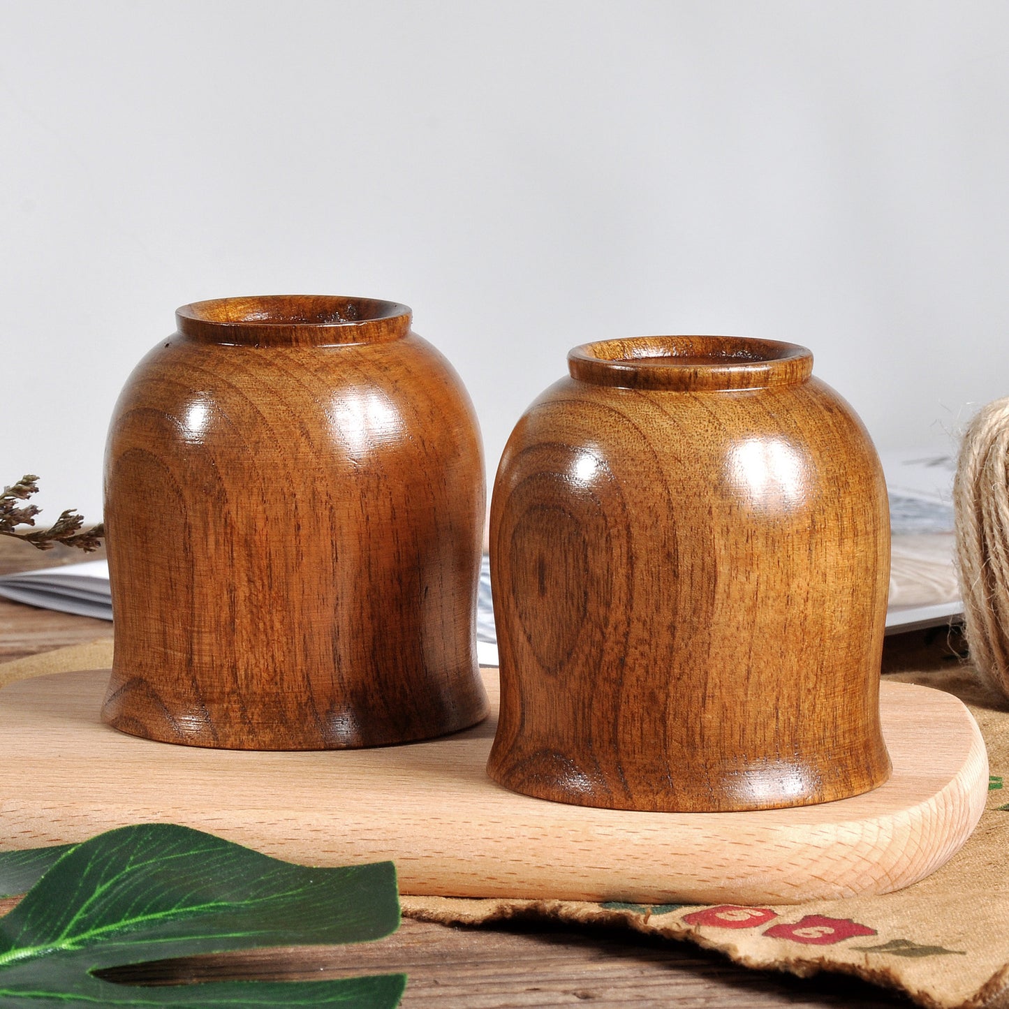 Natural Appeal Sour Jujube Wood Cup -  Ceremonial Tea Cup in Handmade Natural Wood Grain 🫖☕️