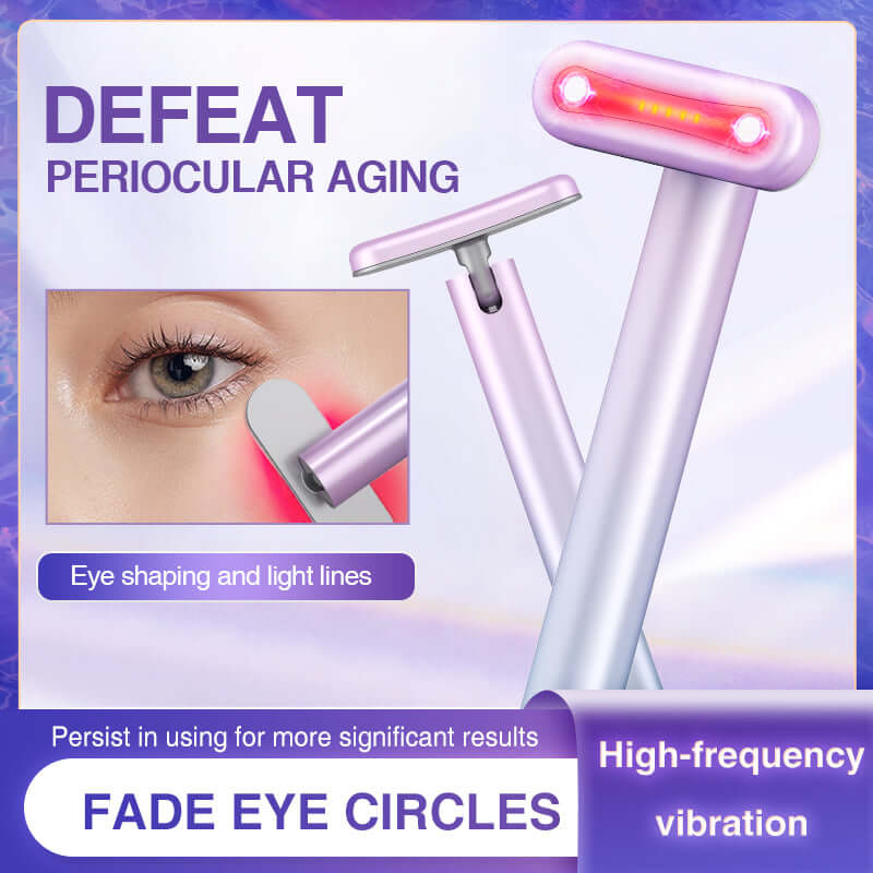 Portable Rechargeable Electric Eye Massager with Microcurrent - Suppress Eye Circles & Wrinkles ! ❣️