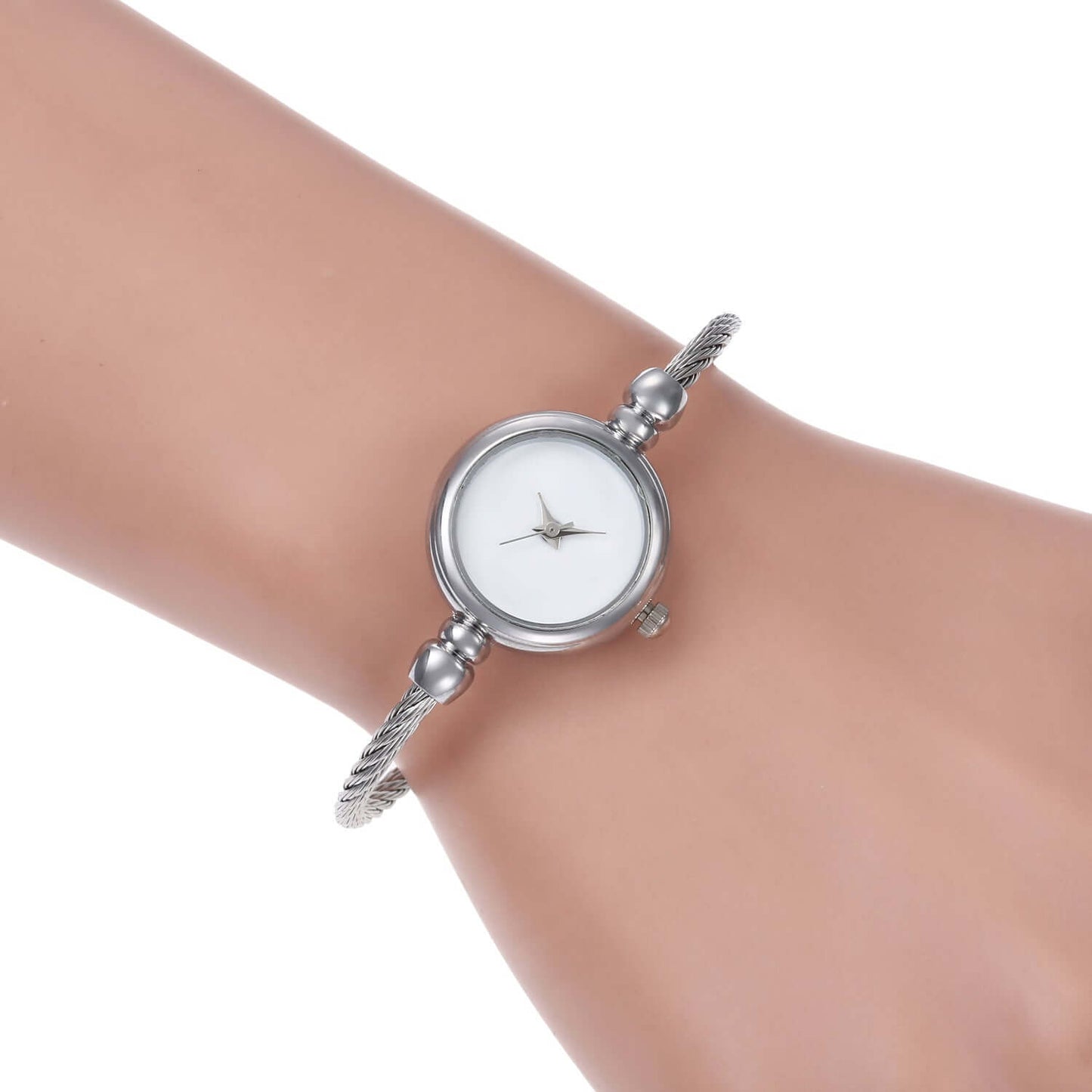 Women's Gold or Silver Wire Rope Bracelet Watch - Chic Style Casual Wear Accessories 😎
