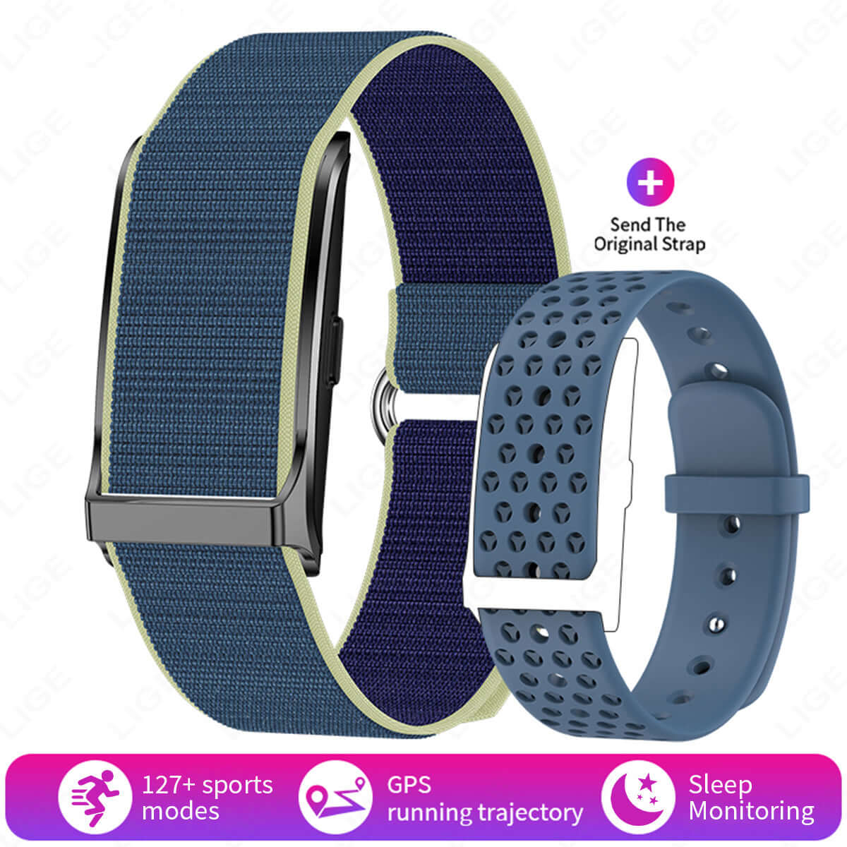Chic Design Smart Watch - Health Monitoring Screenless Design, Ultra Long Battery Life, Smart Voice Assistant