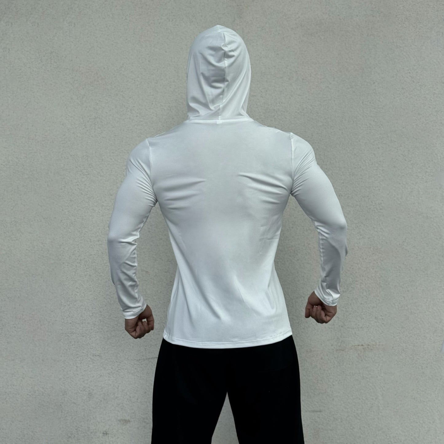 Hip Fashion Men's Lightweight Zip-Up Hooded Jacket - Body Form-fitted Styling