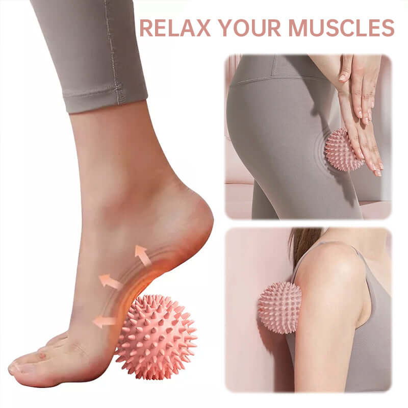 Durable Sport Massage & Pain Relief Ball - Spiky Design for Myofascial Release, Muscle Recovery, Deep Tissue Work & Trigger Points