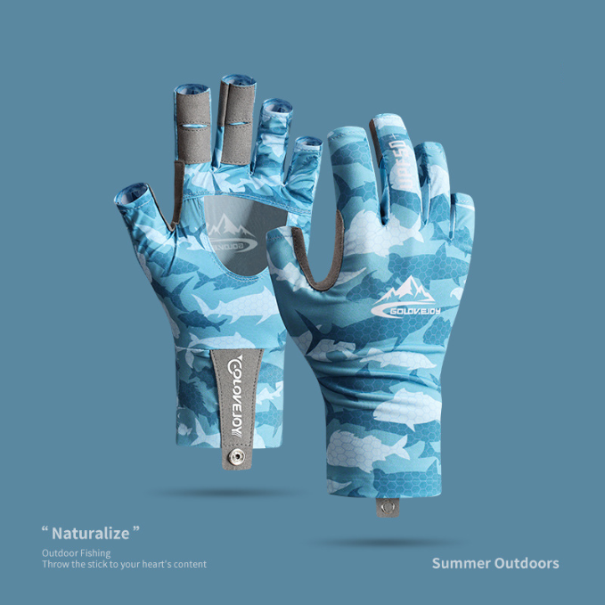 Professional Outdoor Sports and Fishing Gloves - Non-Slip Half Finger Nylon & Spandex 🎣