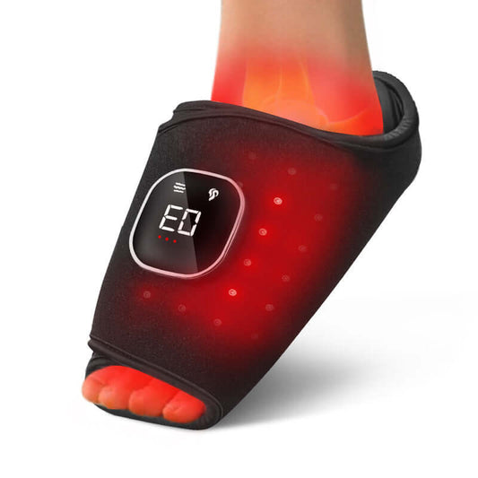 Wireless Charging Red Light Therapy Wrap -Body Pain Relief for Foot, Knee, Legs, Arms, Elbow & More