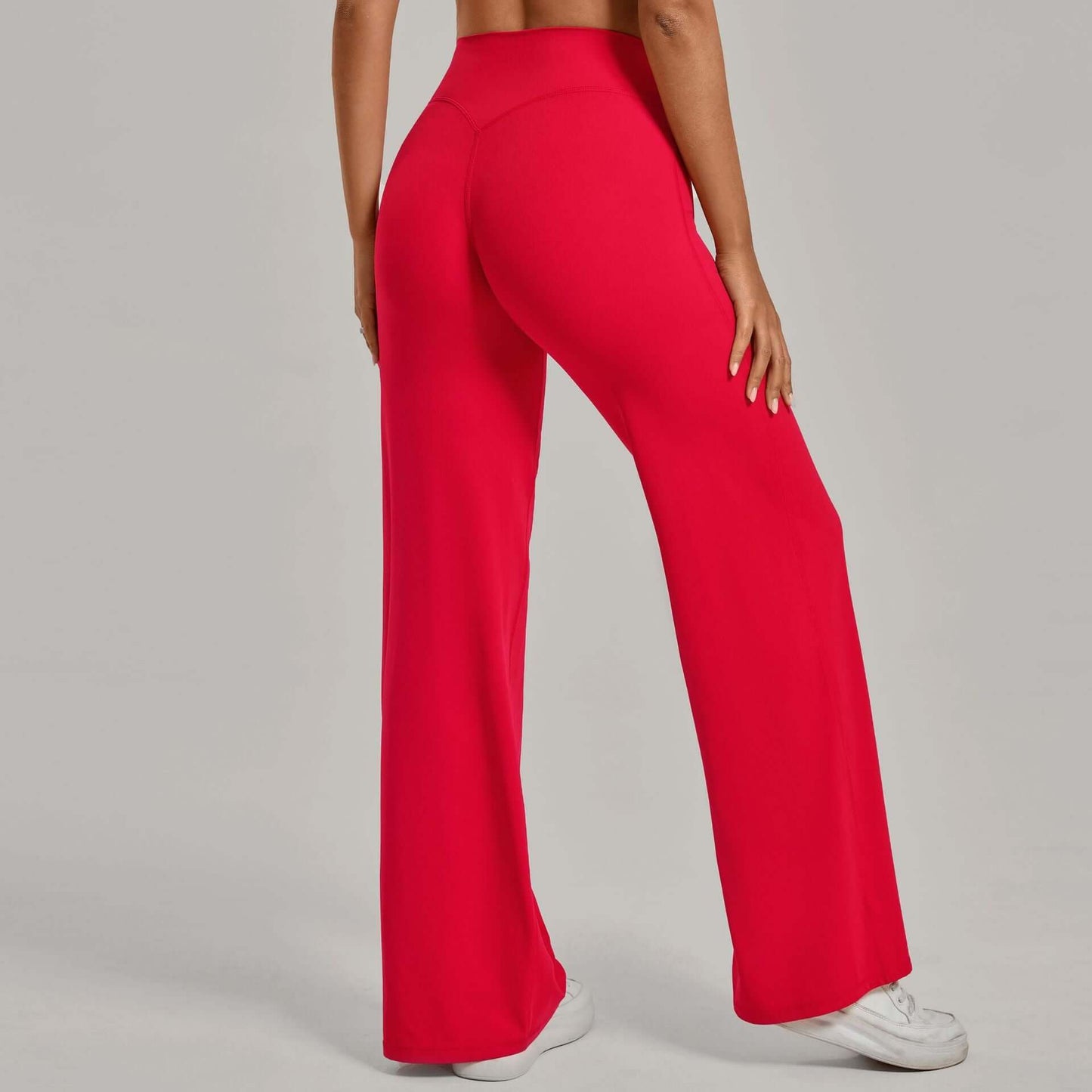 Women's High-Waisted Straight Leg Yoga Pants - Chic Sports Fashion in Massive Color Selection ! 🌈