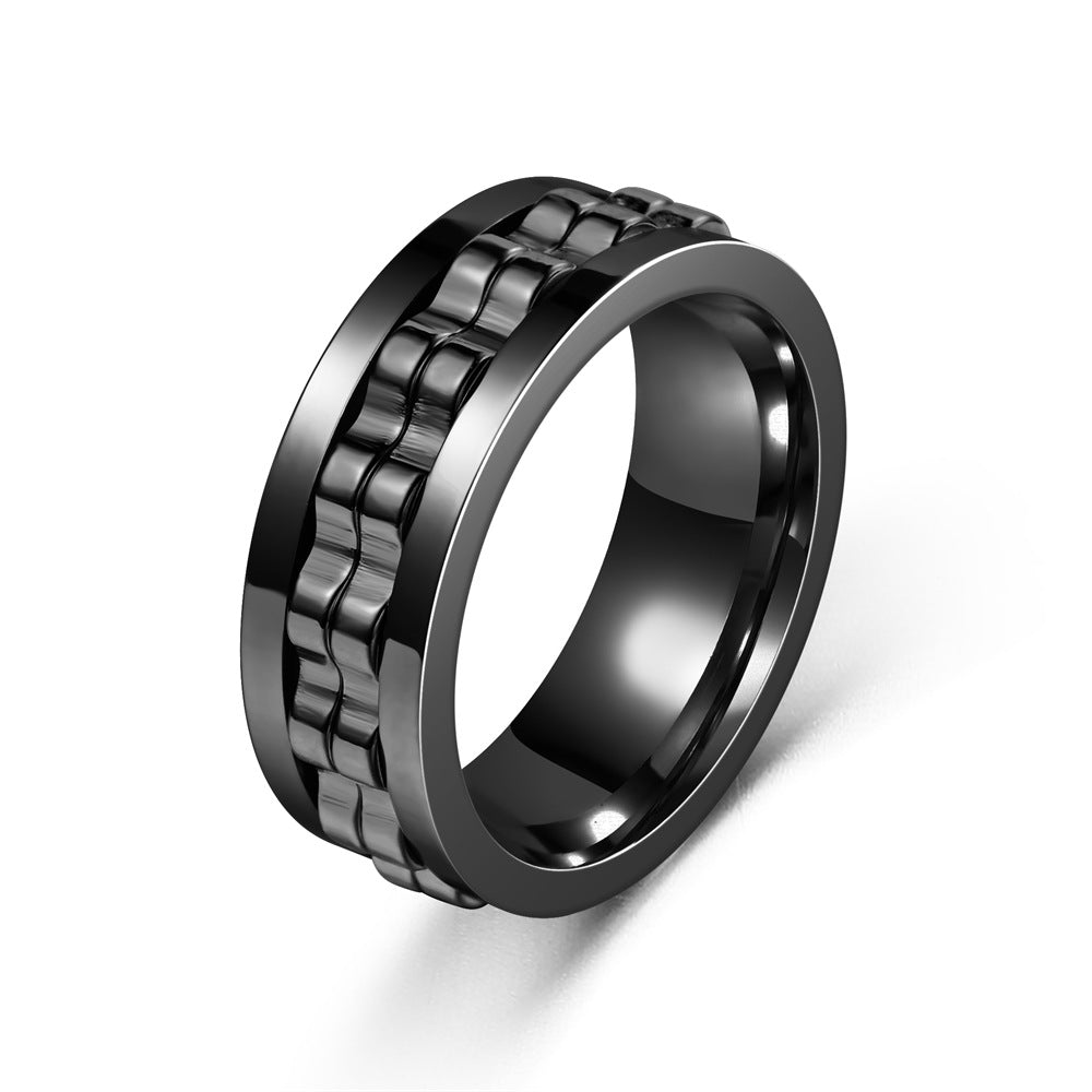 Exclusive Stainless Steel Unique Stress-Relief Ring - Anti-Anxiety Gear