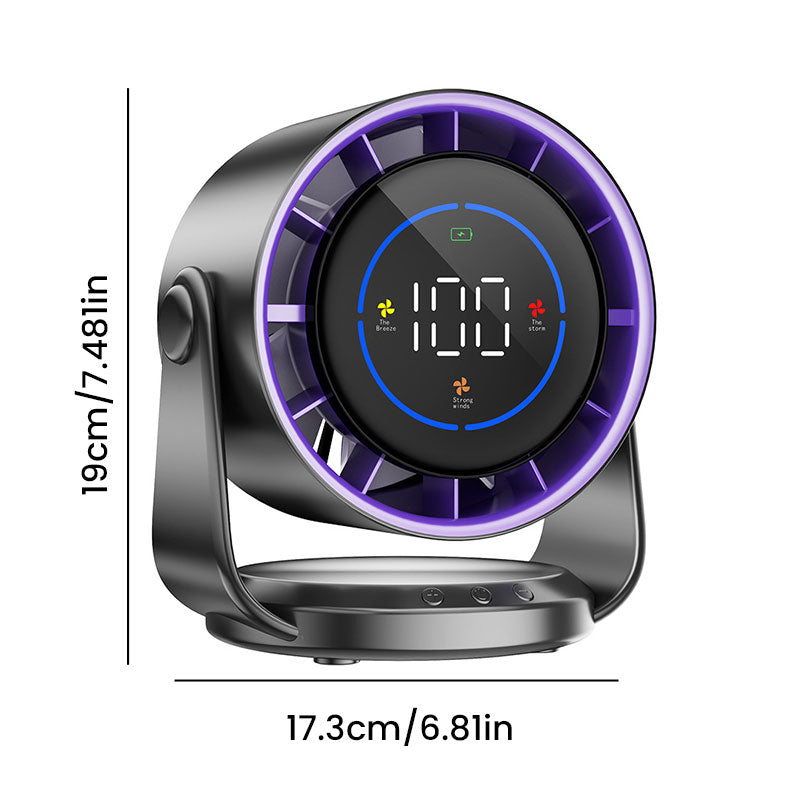 Hip Design Turbo Desktop Fan for Home - 100 High-Speed Circulating Settings Turbo Airflow