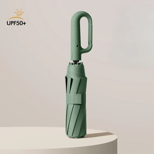 Unisex Folding Sunshade Umbrella - Automatic Ring Umbrella Rain and UV Sun Protection