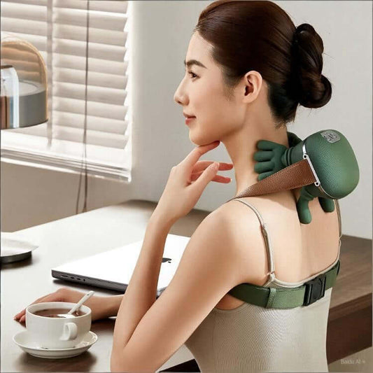 Multi-Function Heating Kneading Massager - Shoulder, Neck, Cervical + Trapezius Muscle Relief ❣️♨️