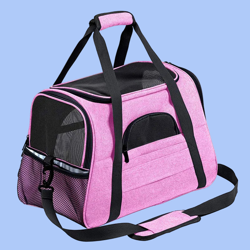 Smart Expandable Breathable Mesh Pet Carrier Travel Bag
