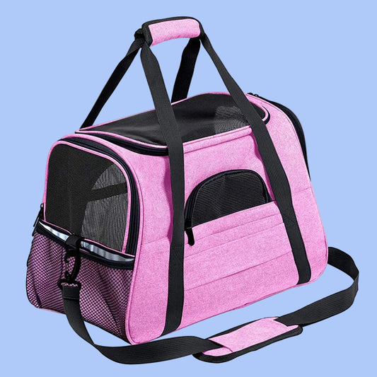 Smart Expandable Breathable Mesh Pet Carrier Travel Bag