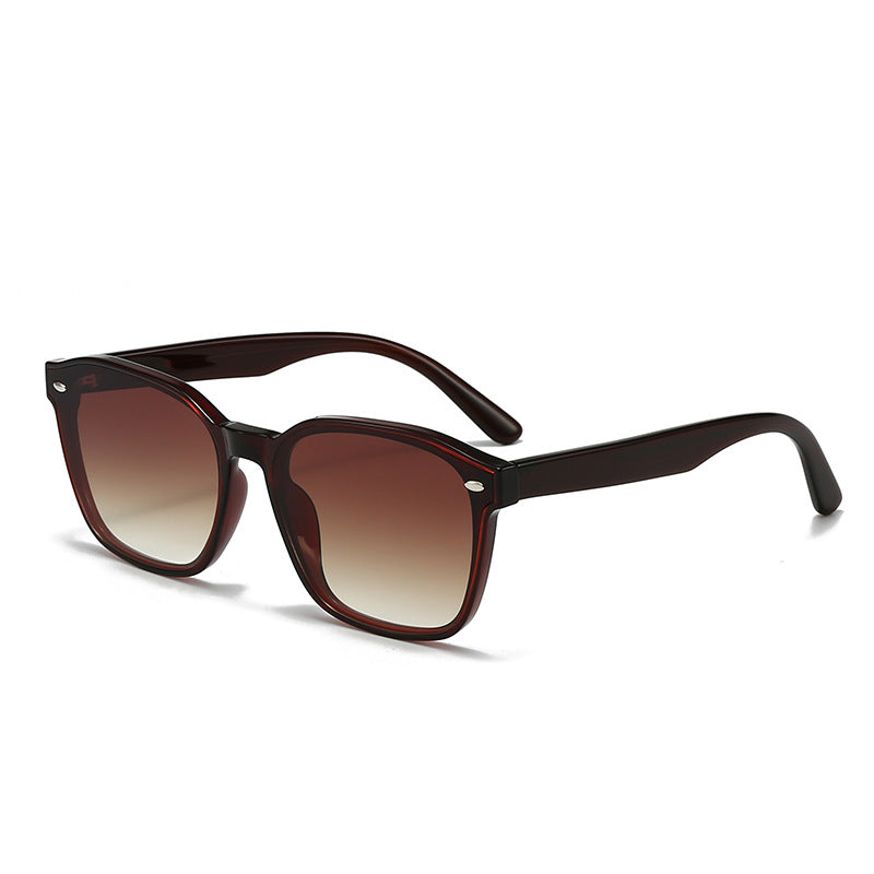 Chic Unisex Square Sunglasses - High Definition Nylon Lens in Classic Black or Brown 😎