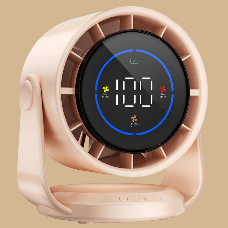 Hip Design Turbo Desktop Fan for Home - 100 High-Speed Circulating Settings Turbo Airflow