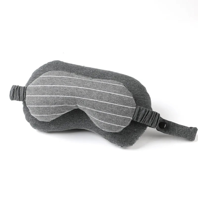 Portable Eye Mask and 2-in-1 Neck Pillow - Soft Cotton and Foam Filled Relief for Eyes and Neck