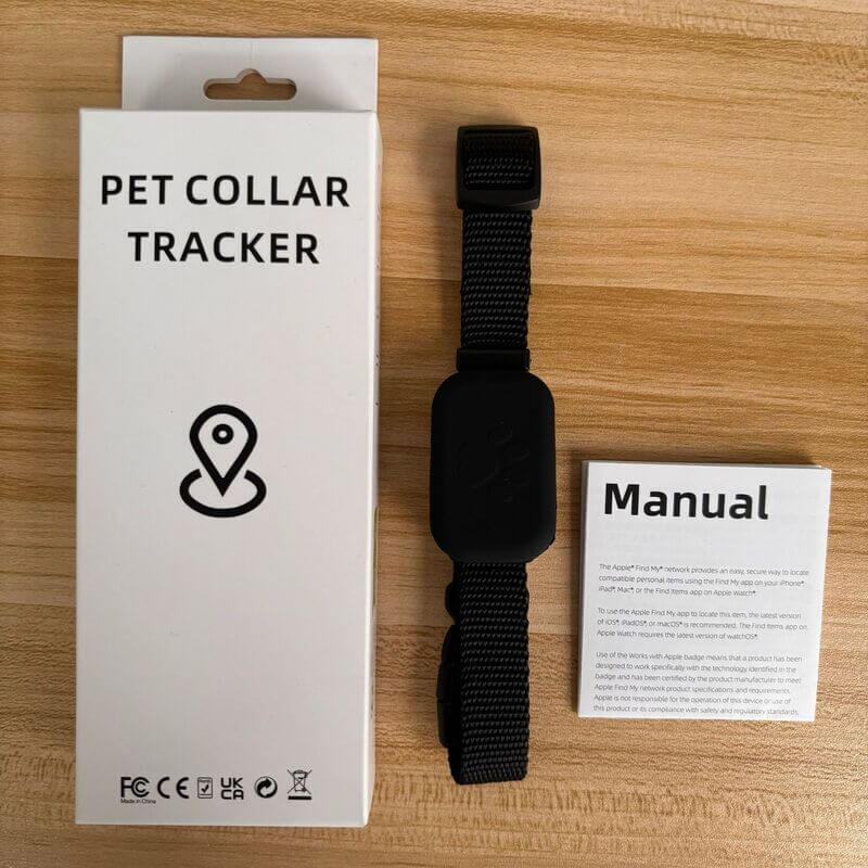 Real-Time GPS Pet Tracker - Long-Range Global Capability Waterproof Collar with Activity Alert, Compatible with Apple's Free Find My network