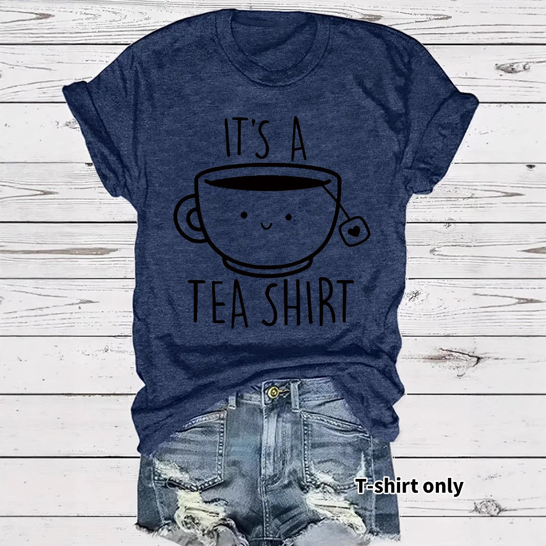 Humorous Printed 'TEA' Shirt - Grab Cool Comfort in Dazzling Colors ! 🫖🌈