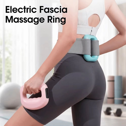 Electric Fascia Massage Ring - 5 Speed Body Sculpting Machine with Belt for Fat Burning and Shaping
