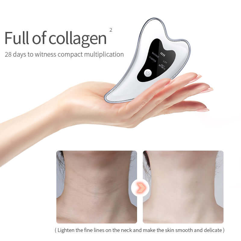 Microcurrent Face Lift Device - Guasha Massage Scraping Galvanic Beauty Skin Lifting Facial & Body Massager ❣️
