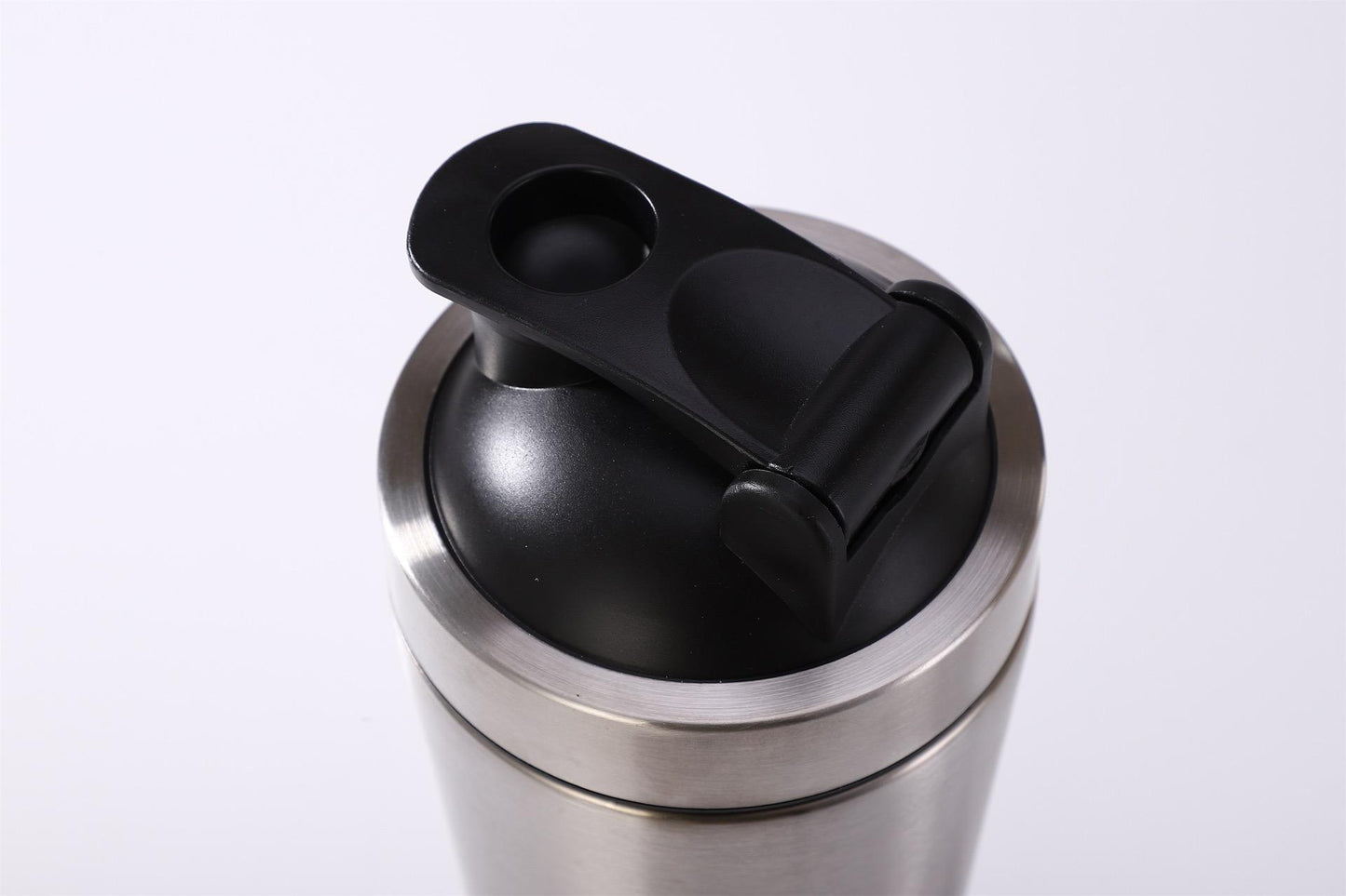 304 Stainless Steel Sports Protein Shake Mixer Cup - Single Layer with Pop-lid & Shake Ball 💪🏋‍♀️