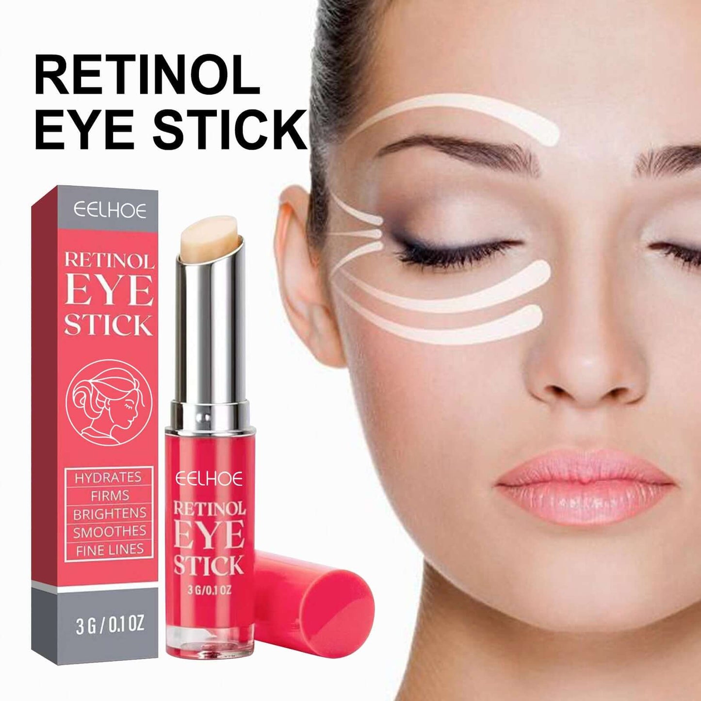 EELHOE Retinol Eye Cream Stick - Moisturizing + Nourishing Eye Care for Wrinkled,Dull & Sagging Skin ❣️