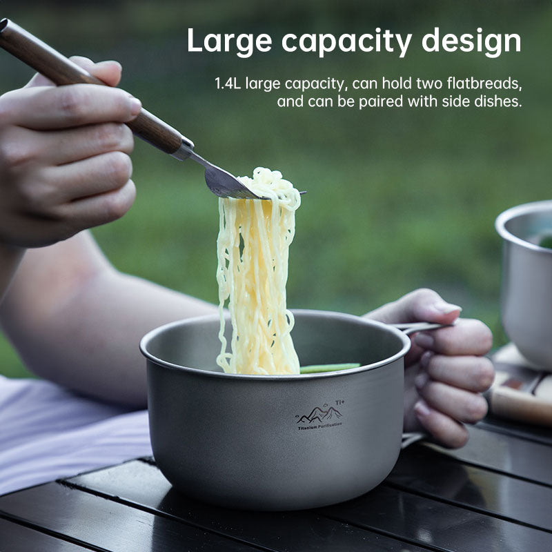 Stainless Steel Camping Pots - Buy 3, Save 10% - Automatic Discount at Checkout 🫕✂️🔖 Durable Titanium