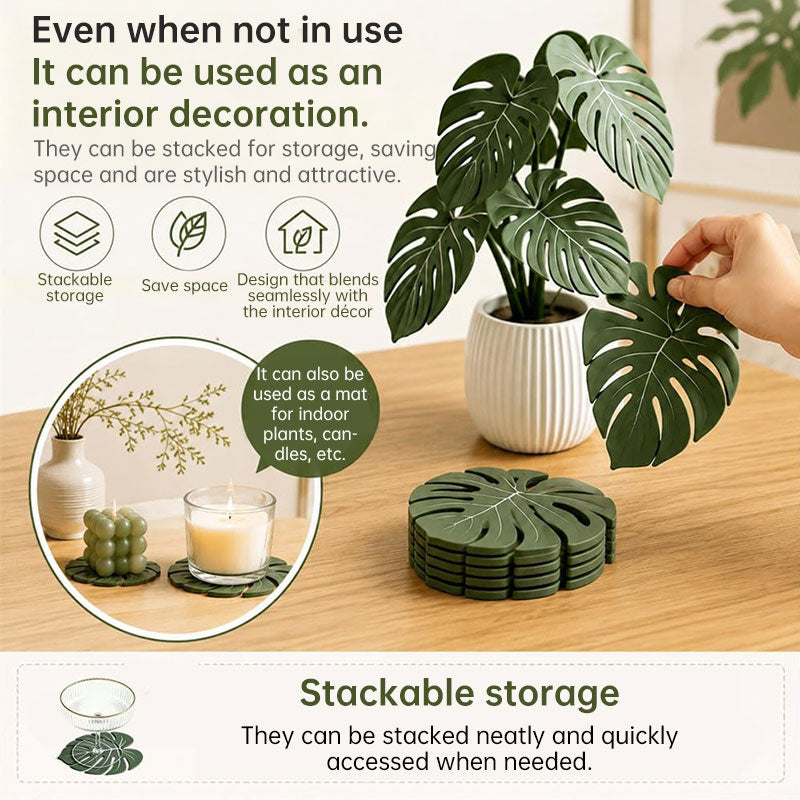3D Printed Monstera Plant-Vase-Leaf Coaster Set 💝