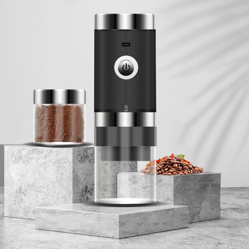 Sleek Hip Design Coffee Bean Grinder ☕️ Portable Electric USB Rechargeable Low Noise Grind 🔇