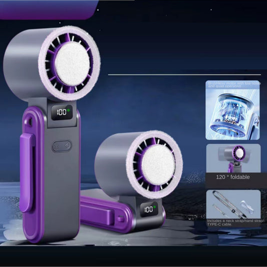 Clever Design Handheld High-speed Ice Application FAN with 100 Wind Speed Settings ❄️